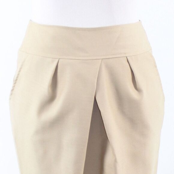 Bastet khaki wool pleated skirt IT38 - Picture 2 of 8